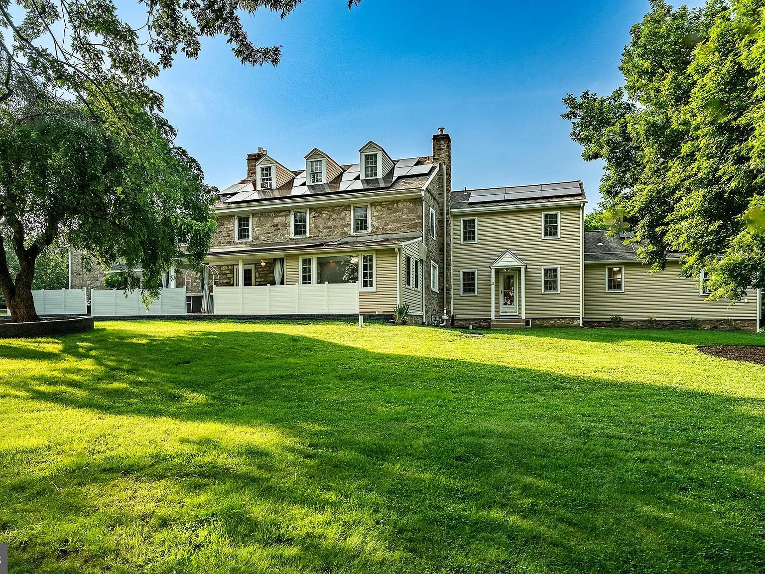 House seen across the front lawn