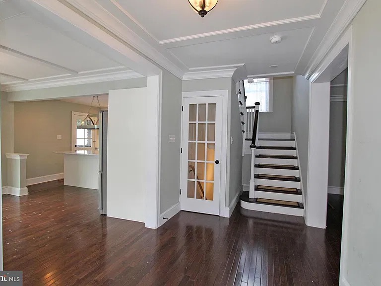 Conestoga House entryway and staircase